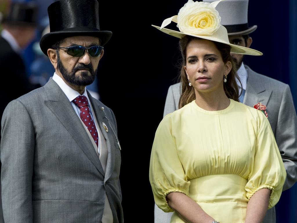 Princess Haya Bint Al Hussein and Sheikh Mohammed Bin Rashid Al Maktoum at the races in England in 2017. Picture: Mark Cuthbert/UK Press via Getty Images