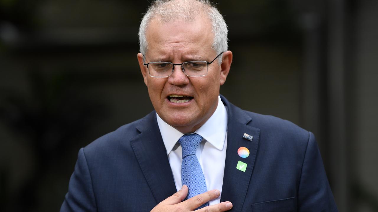 Prime Minister Scott Morrison has asked the Department of Prime Minister and Cabinet to investigate claims his office knew of Higgins’ allegations in 2019. Picture: NCA NewsWire/Joel Carrett