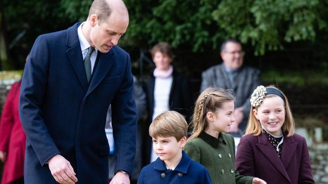 Prince William with Prince Louis. Picture: Samir Hussein/WireImage
