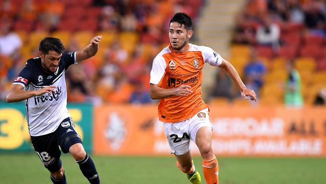 Brisbane Roar left back Connor O'Toole’s hopes of Olympic Games selection remain alive. (Photo by Bradley Kanaris/Getty Images)