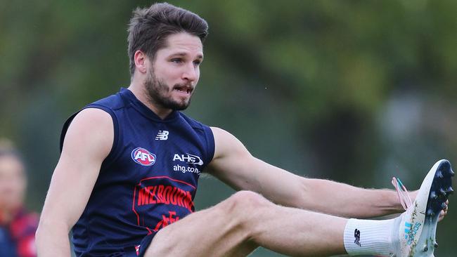 Melbourne’s Jesse Hogan has been named to return in Round 16. (Photo by Michael Dodge/Getty Images)