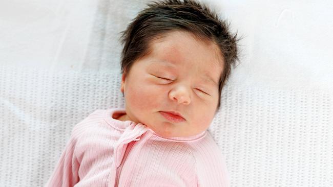 Little Gigi, was born at Mater Mother’s Hospital. Pictures: Contributed