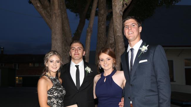 Brittany Bailey, Harrison Wornham, Bonnie Howard and Thomas Smith at the Assumption Formal on Friday April 21. Photo Deanna Millard/Warwick Daily News