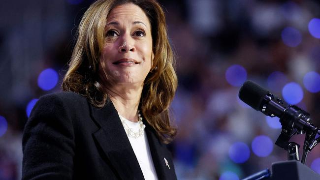 Kamala Harris at a campaign rally in North Carolina today. Picture: Anna Moneymaker/Getty Images via AFP