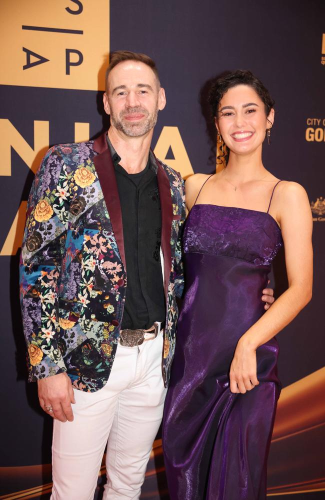 Ché Baker and Michaela Dacosta at the Screen Forever SPA Awards at The Star Gold Coast for Gold Coast at Large. Picture, Portia Large.