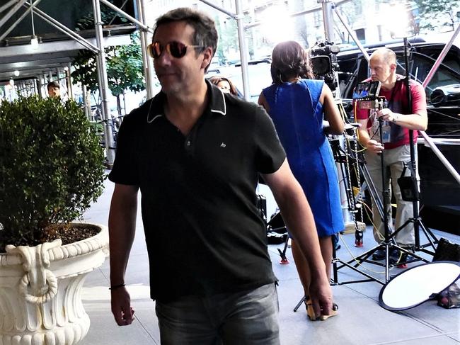 Donald Trump's former fixer, Michael Cohen seen coming back to his Trump Apartment after meeting. 23 Aug 2018 Pictured: Michael Cohen. Photo credit: KAT / MEGA  TheMegaAgency.com +1 888 505 6342