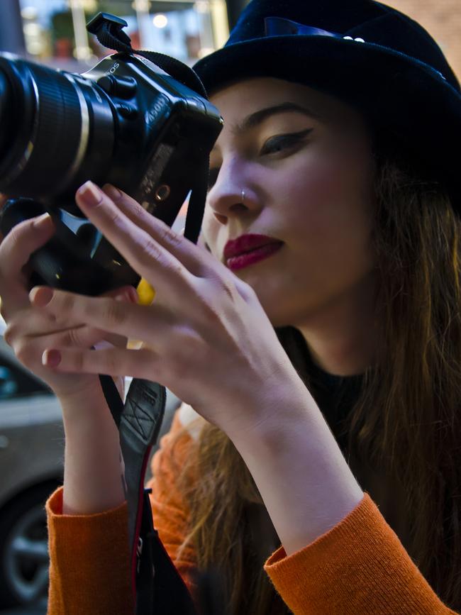 Sian Grahl during a photoshoot. Picture: Supplied.