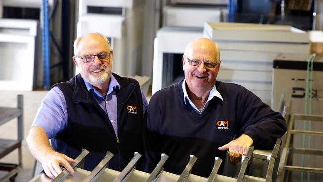 CAM Metal Products directors Alan Chaperlin and Colin Appleby. Picture: Robert Pozo