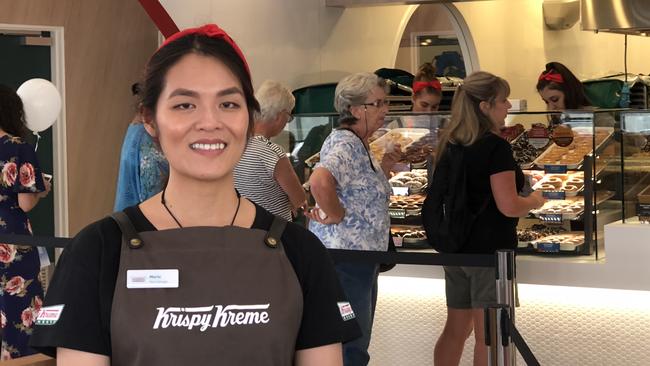 Store manager Marie Le was excited with the turnout.