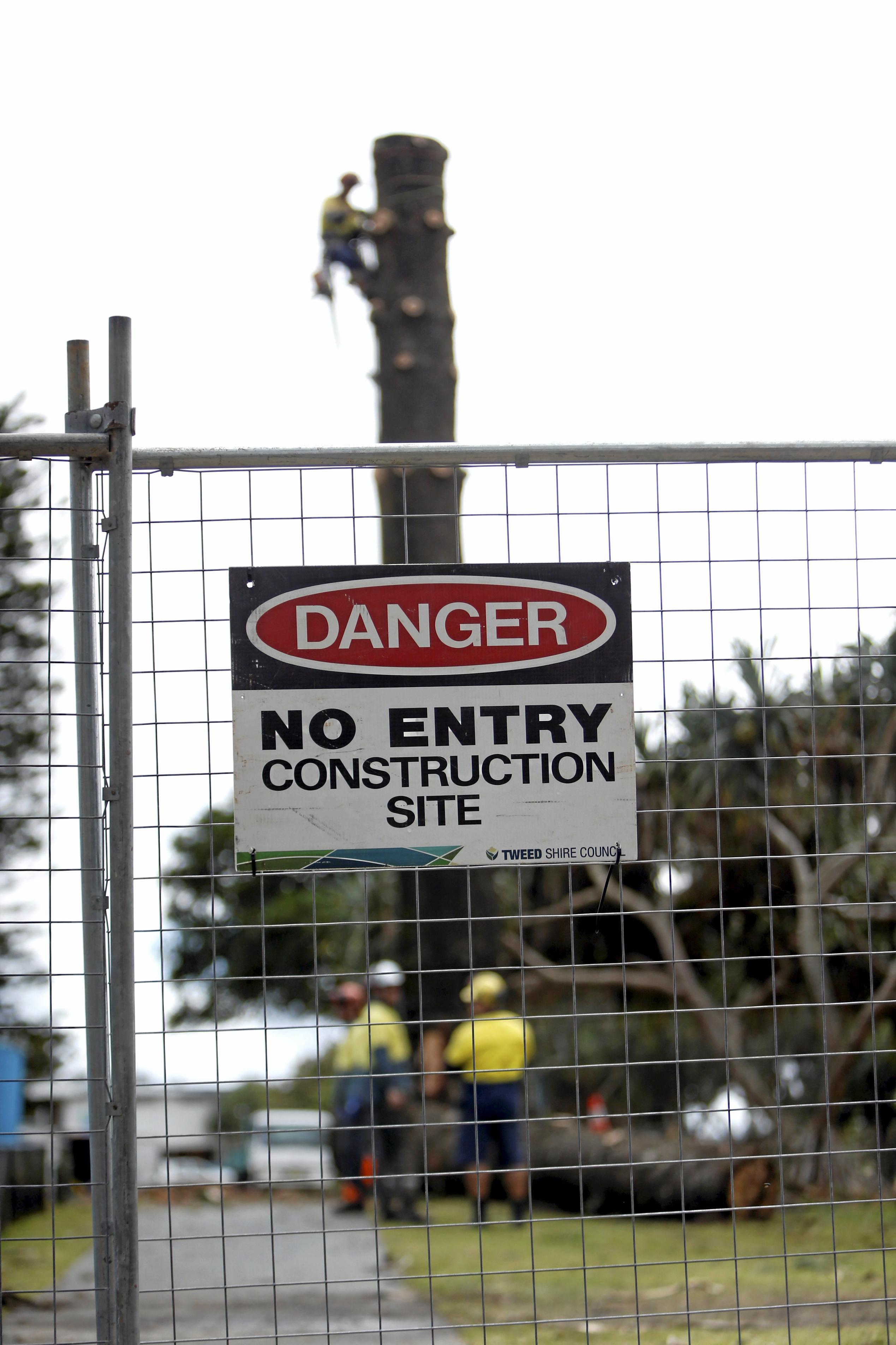 Council begins work on refurbishing Lions Park on the beachfront at Kingscliff. Picture: Richard Mamando