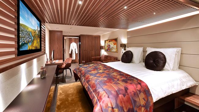 A stateroom aboard the AmaMagna. Picture: APT