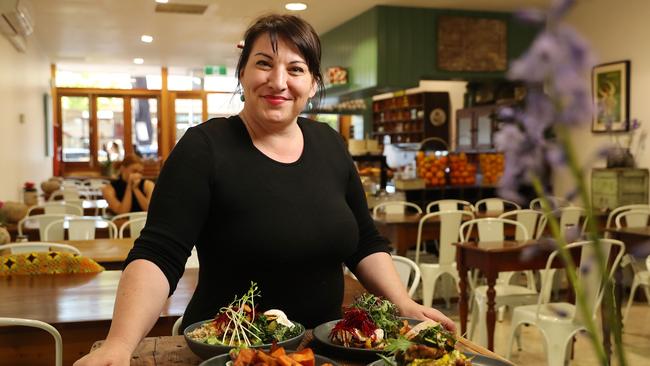 Silvia Hart at the Norwood branch of the Seasonal Garden Cafe, shortly after it opened. The business is now under contract for sale. Picture: Calum Robertson