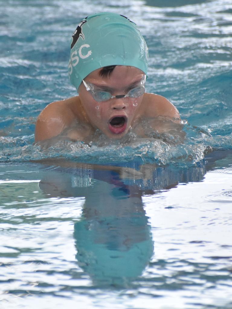 Action at the Central Queensland Swimming Championships at the 2nd World War Memorial Aquatic Centre, Rockhampton, on March 1, 2025.