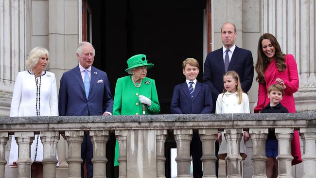 The royals together during the Platinum Jubilee.