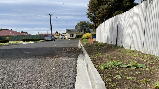 Residents on Stone Ave, Mount Gambier, are frustrated and fed-up, with the mess left on their street following recent roadworks. Picture:, Jessica Dempster