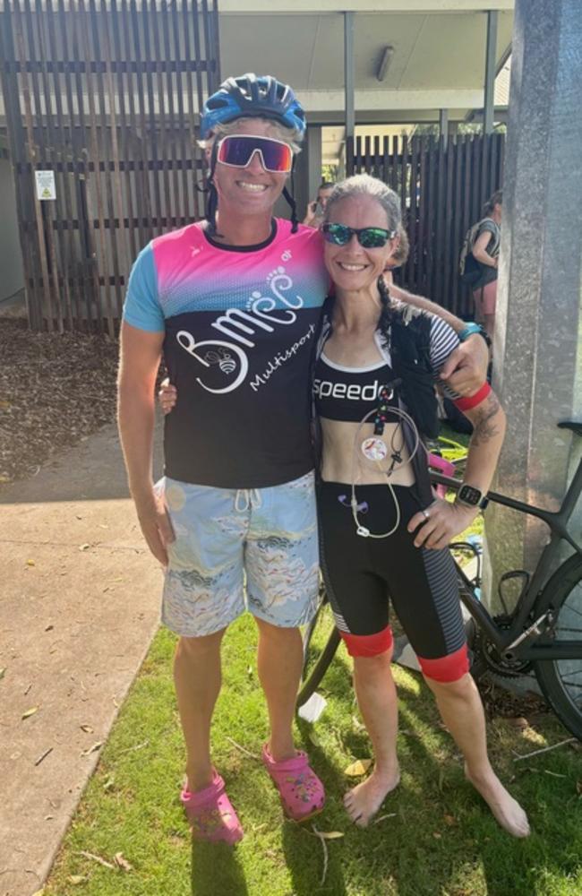 Juliette McAleer with her coach Lars Olsen.