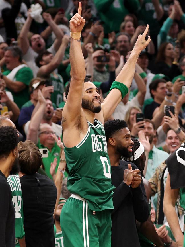 Jayson Tatum is an NBA champion. Photo: Elsa/Getty Images/AFP.