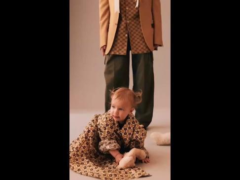 Toddler takes over fashion photoshoot