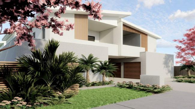 Renders for the two-storey, six unit development at 7 Glencoe Street, Allenstown.