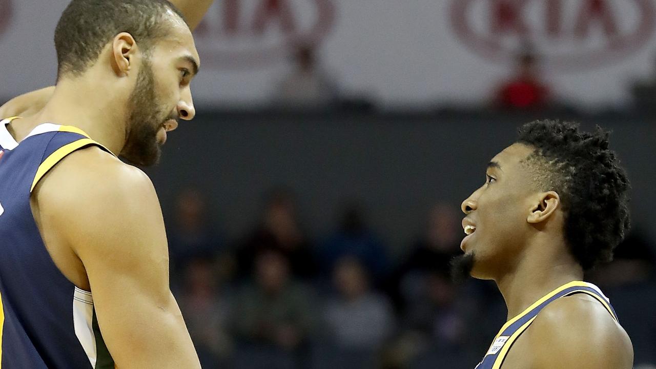 Rudy Gobert (L) and Donovan Mitchell may never be friends again.