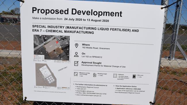 The development in Gracemere's Industrial Area.