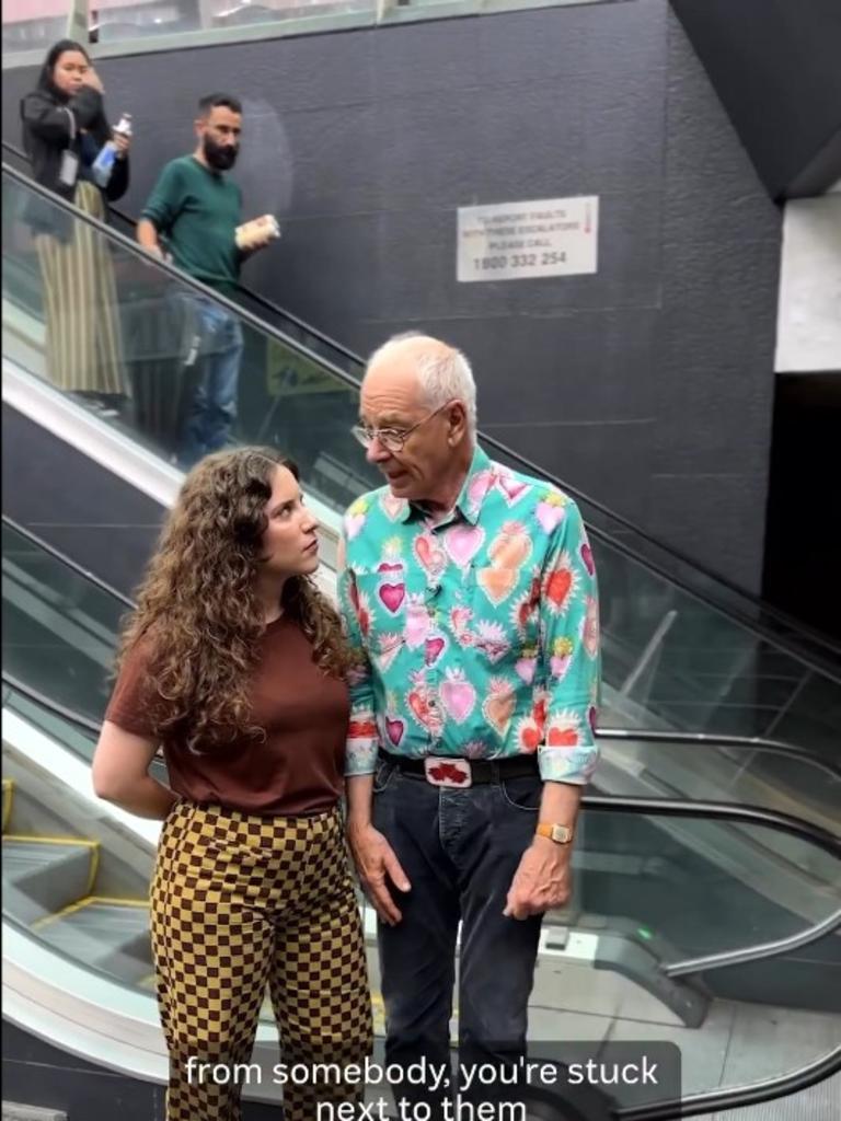 Dr Karl explains the uneasy feeling when an escalator stops. Picture: Triple J/ Instagram