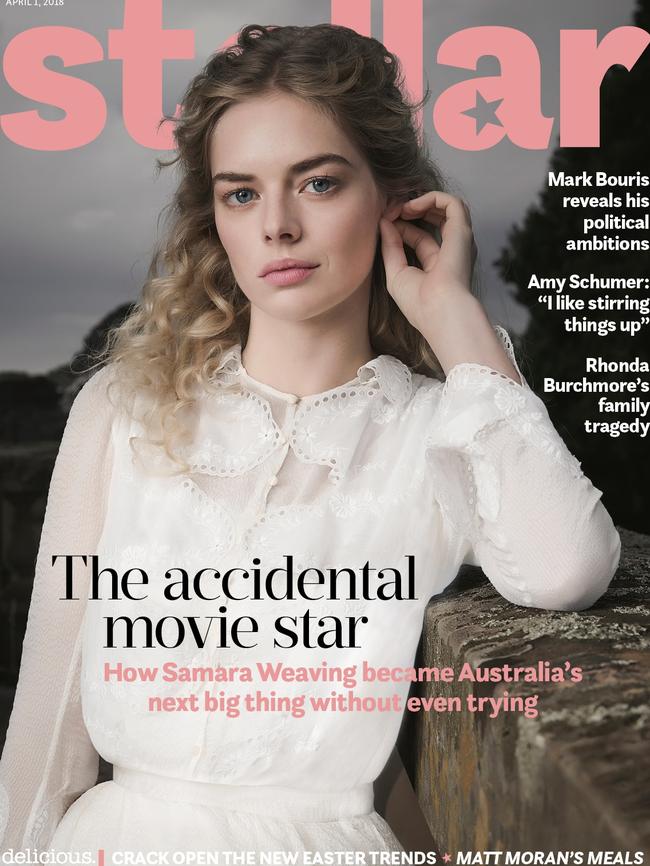 Stellar cover star Samara Weaving.