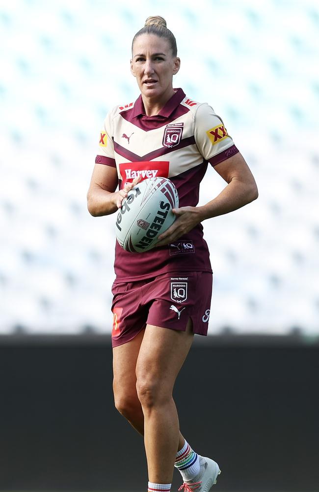 Ali Brigginshaw got one final training session in before Thursday’s crucial game two in Sydney. Picture: Matt King/Getty Images