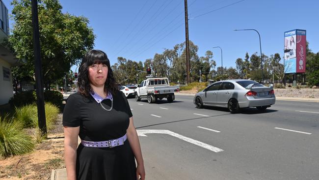 Rachael Harvey from Playford, who drives through the Curtis-Peachy Rd intersection regularly. Picture: Keryn Stevens