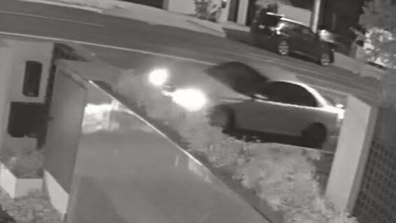 The car was captured on CCTV footage.