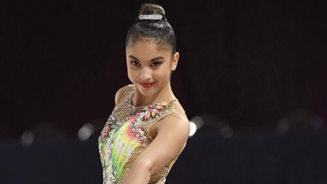 North Ryde gymnast Angelina Boland competing at the Australian Gymnastics Championships