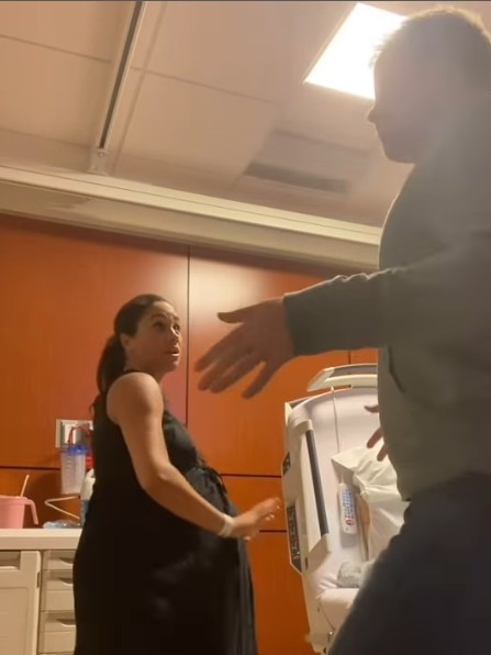 Harry and Meghan perform the Baby Mama dance in an effort to bring on labour. Picture: Instagram