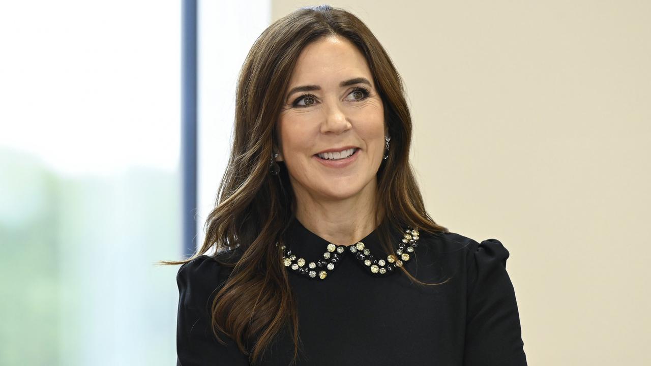 Crown Princess Mary of Denmark smiles during a visit to see the construction of the new Mary Elizabeth's Hospital for Children, Teens and Expecting Families on November 07, 2023 in Copenhagen, Denmark. Picture: Getty Images