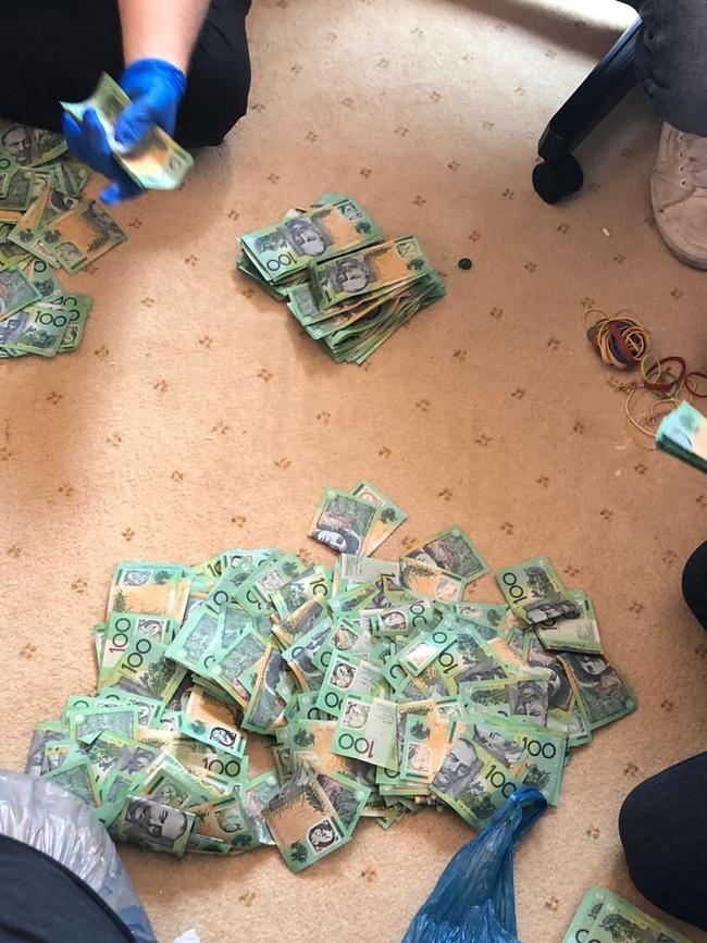 Two men will face court today charged with large commercial drug supply after the Organised Crime Squad seized more than $450,000 worth of drugs and $250,000 cash. Picture: NSW Police