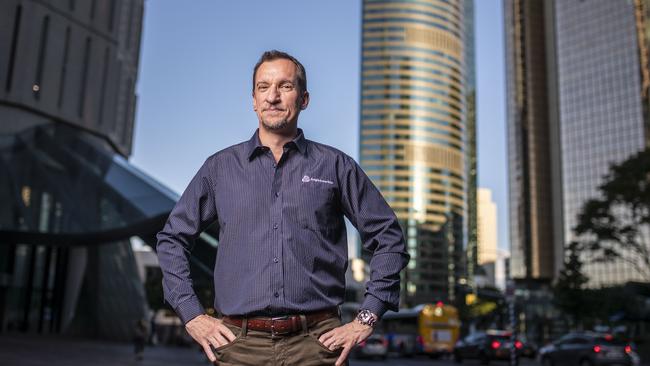 Anglo American's newly appointed metallurgical coal CEO Tyler Mitchelson in Brisbane. Picture: Glenn Hunt