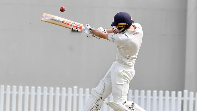 UQ batsman Jack Clayton. Picture, John Gass