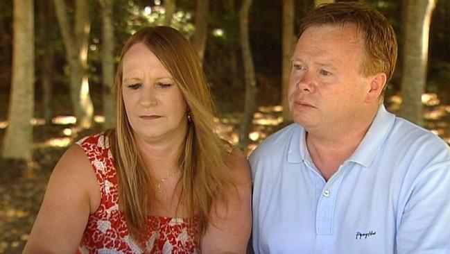 Corey Worthington's mother Jo and stepfather Stephen Delaney. Picture: Channel 7