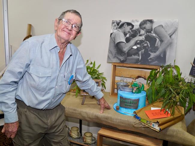 Bob Irwin celebrated his 80th birthday surrounded by family and friends in June. Picture: Bob Irwin and Amanda French