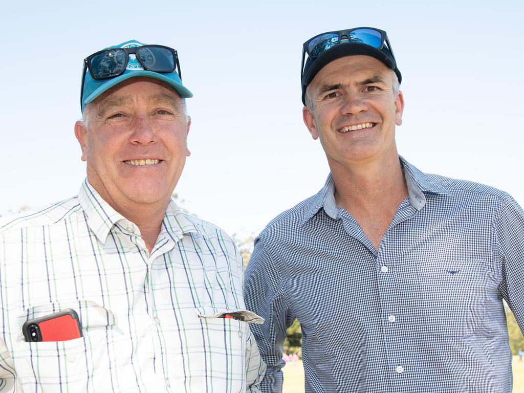 Grammar supporters Mick Latham (left) and Brett Crawley. Picture: Bev Lacey