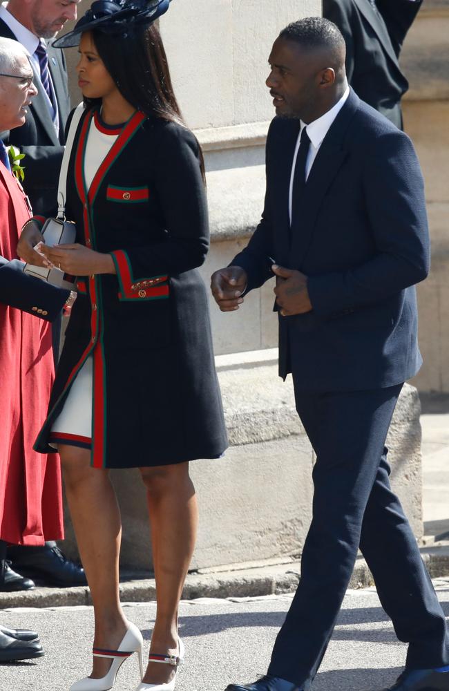 British actor Idris Elba arrives with his fiancee Sabrina Dhowre. Picture: AFP PHOTO / POOL / Odd ANDERSEN.