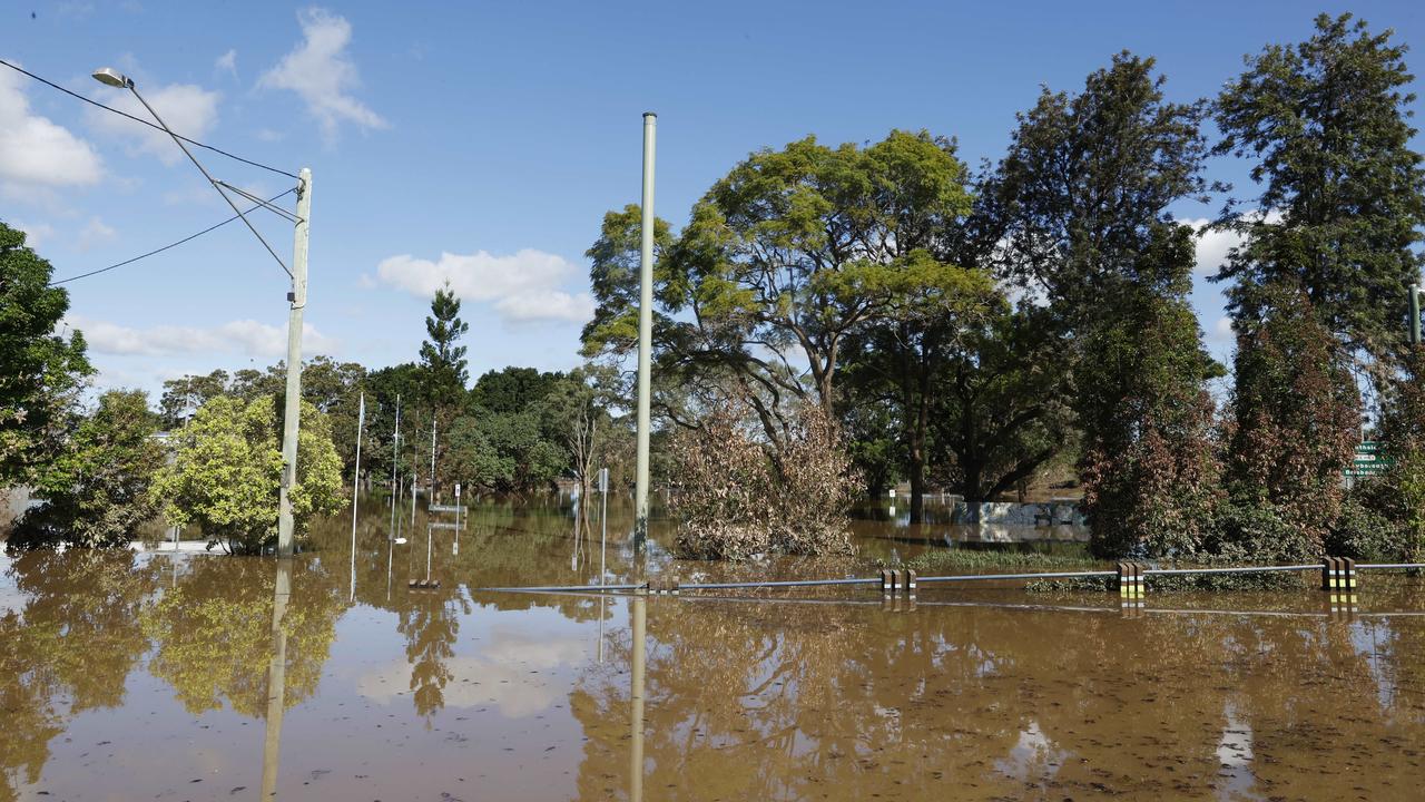 Floodwaters in Gympie on Sunday. Picture: Lachie Millard