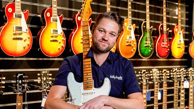 Budget Case Study - Billy Hyde Music - store manager Mark Oosterveld (and with Hi-Tech Department Manager Paul White) at their Marelston store Tuesday May 11, 2021 - pic Mike Burton