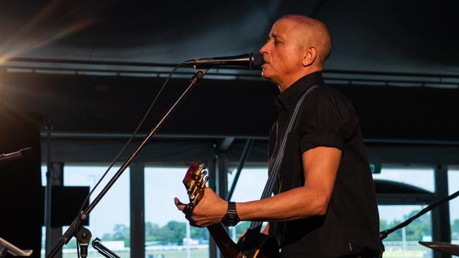 Mark Denis Lizotte aka Diesel performs as International Men's Day Lunch at the Darwin Turf Club Pavilion, Darwin. Picture: Pema Tamang Pakhrin