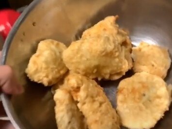 Chicken nugget tutorial that has over 27 million views.