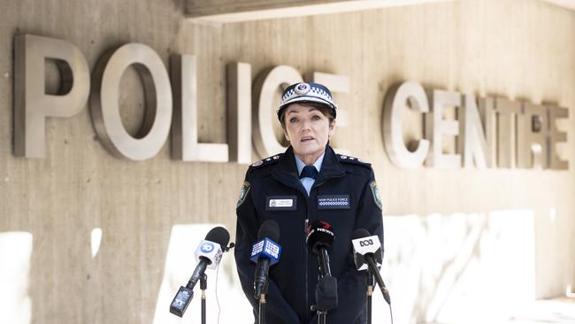 NSW Police Commissioner Karen Webb is yet to see the video herself. Picture: NewsWire/ Monique Harmer