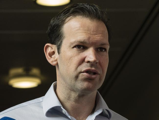 Senator Matt Canavan during a press conference at Parliament House in Canberra. Picture Gary Ramage