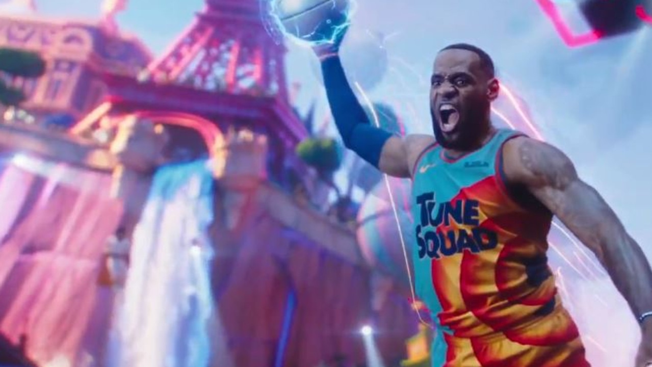 LeBron James in the Space Jam trailer.