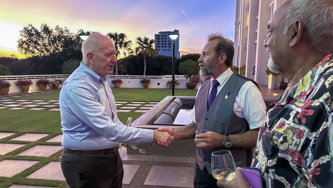 On election night, Sir Peter Cosgrove attended an exclusive dinner at Parliament House, Darwin. Picture: Supplied.