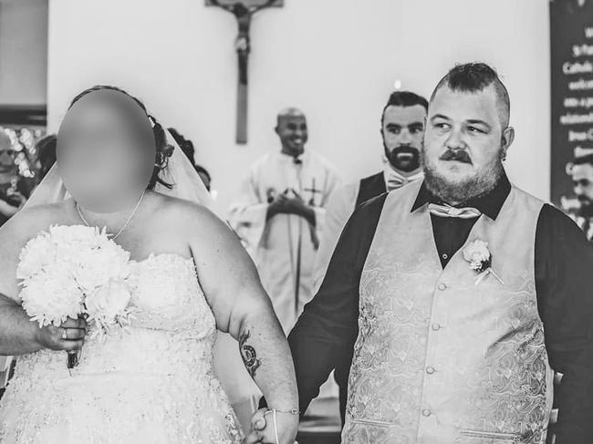 James Wood's wedding in 2021. Picture: Supplied