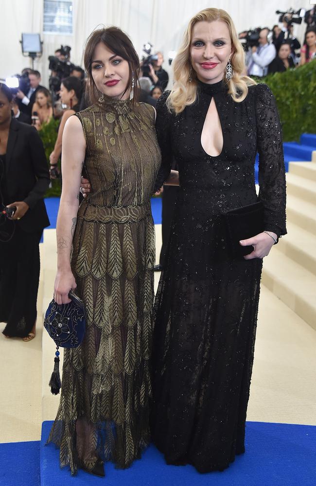 Frances Bean Cobain and Courtney Love. Picture: Getty Images